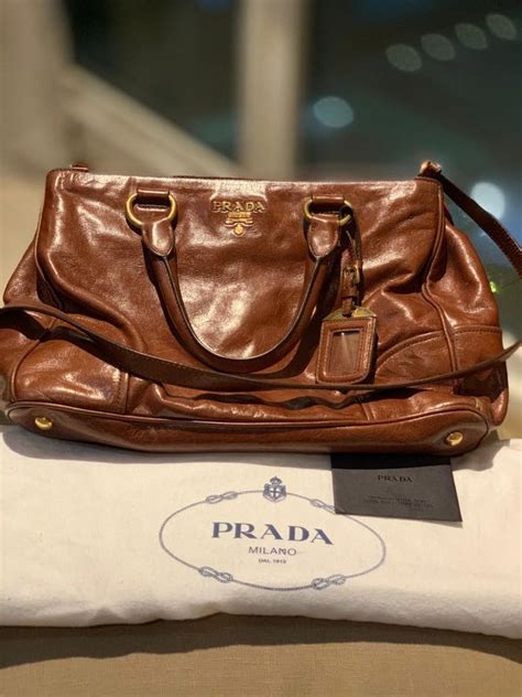 prada vitello shine bn2533|Palissandro Vitello Shine Shopping Tote Bag BN2533.